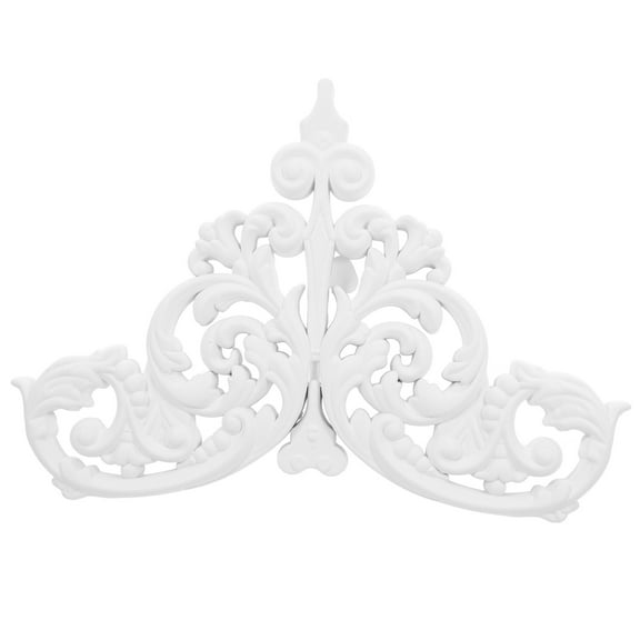 FRCOLOR Ceiling Onlay Appliques Door Center Onlays Medallion European Style Unpainted Decals Furniture Decor For Wall Bed Door Mirror Dresser Ceiling Cupboards