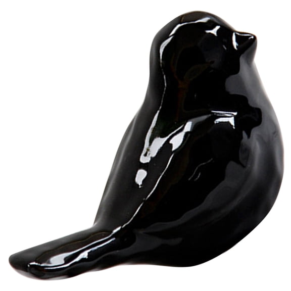 WASHWEPE Bird Figurine Decors Ceramic Classic Nordic Style 1Pack 5.7x3.1x3.7in