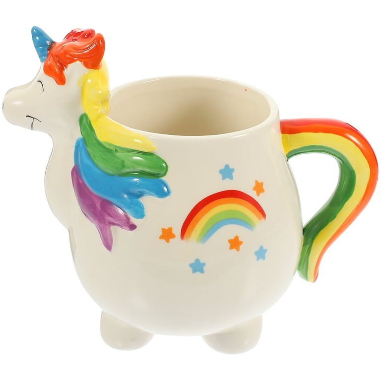 Kids Fancy Tea Milk Cups Drinkware Cartoon Characters Printed Plastic Mugs  210ml (Random Colours)