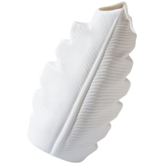 FRCOLOR  Ceramic Vase Living Style Flower Container Pot Decorations White