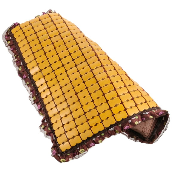 FRCOLOR Stay Cool with Bamboo Car Seat Cushion for Summer Driving Comfort Golden Square