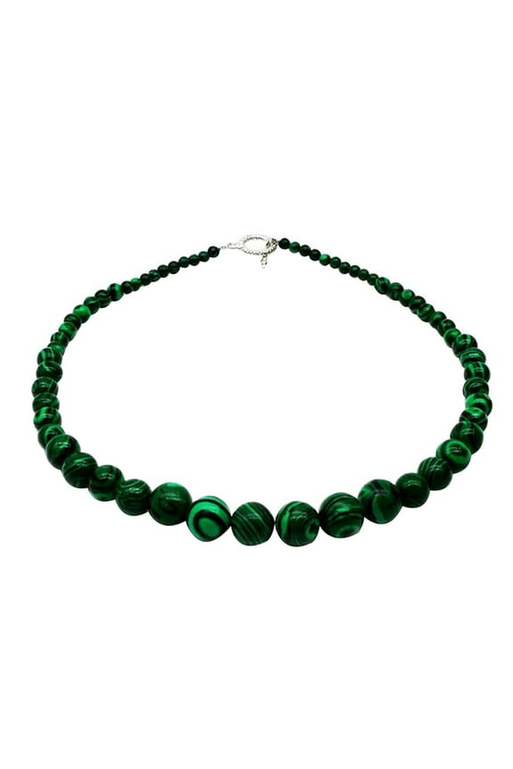 Charm Necklace For Women Malachite Green Neck Accessory Birthdays 1Pack 17.7x0.5x0.5in