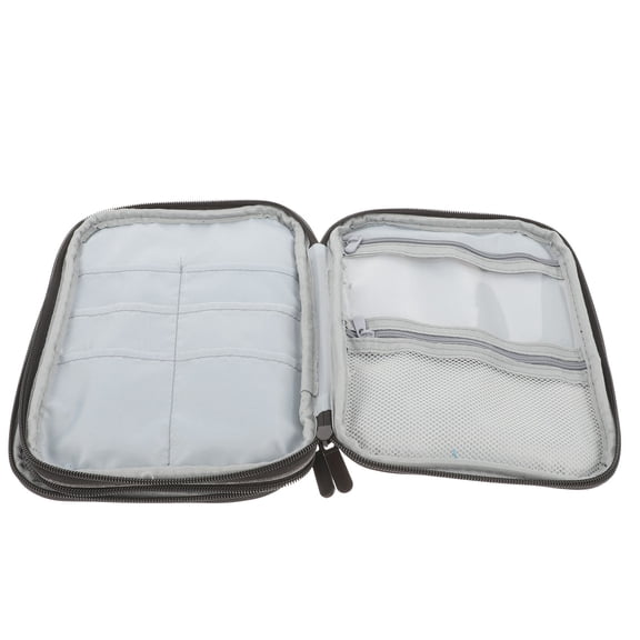 FRCOLOR Grey Knitting Needle Case Made of Durable Material for Organizing and Carrying Craft Accessories