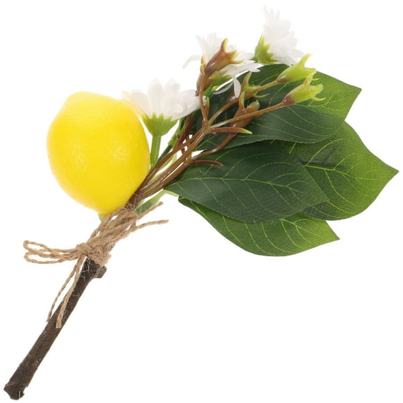 FRCOLOR Clean Simulation Lemon Flower Arrangement Lemon Flower Bouquet 20.5x13cm Yellow