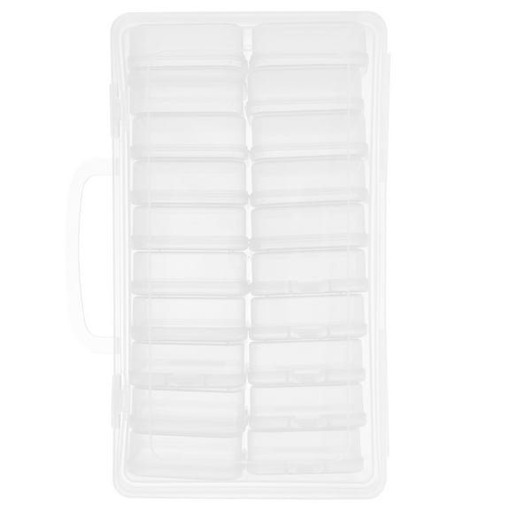 FRCOLOR Clear Bead Container with Lid Plastic Storage Box