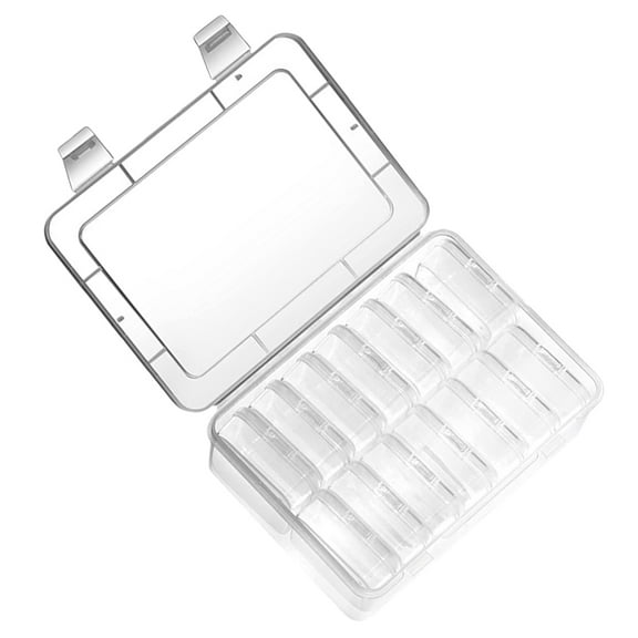 FRCOLOR  Compartment Storage Boxes with Lid Sundries Small Container