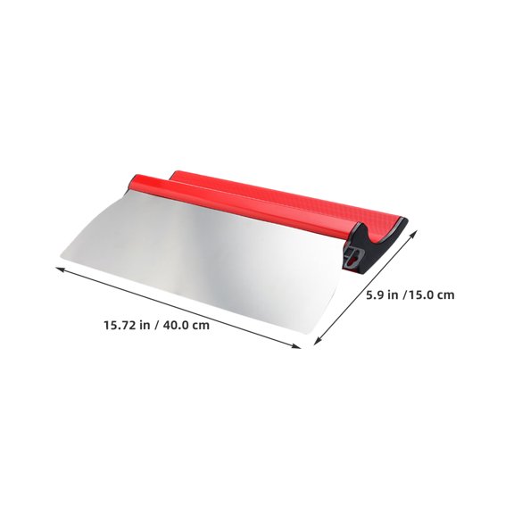 HAKIDZEL Drywall Smoothing Tool for Plasterboard Red Stainless Steel 1Pack