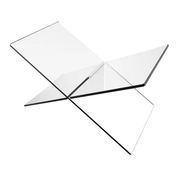 KAKOWELY Office Desk Acrylic Cookbook Holder Transparent 1Pcs 7.5x4.3x4.3in