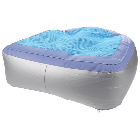 TAILTOSS Portable Blue Inflatable Cushion for Travel Camping and Bath Made from Durable PVC