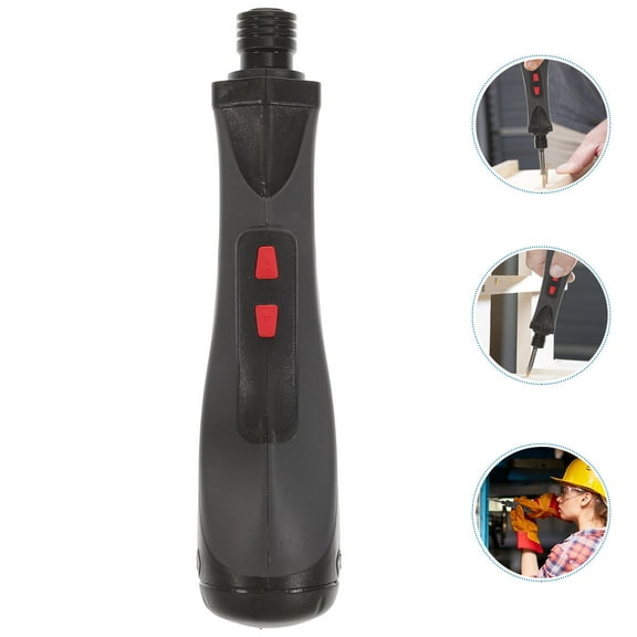 FRCOLOR Cordless Screwdriver for Electrical Repairs Bits Flathead Handheld Black