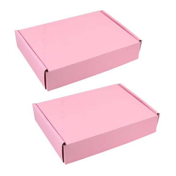 WRISTBIQUE 1Set Pink Moving Boxes Set Durable Corrugated Board Storage Boxes for Household Items