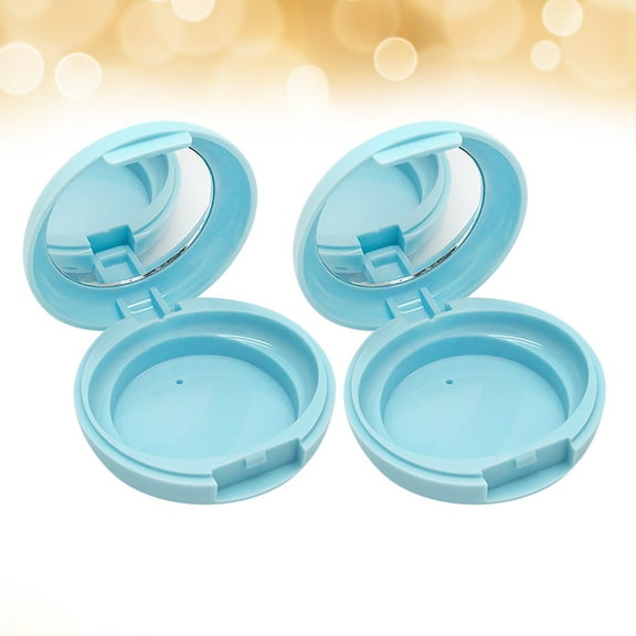 FRCOLOR Cosmetic Container Mini Empty Makeup Palette with Grid Reusable Blue