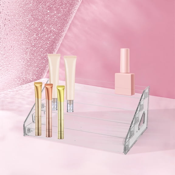 FRCOLOR  Cosmetic Display Stand Bathroom Holder Eyeshadow Palette Transparent