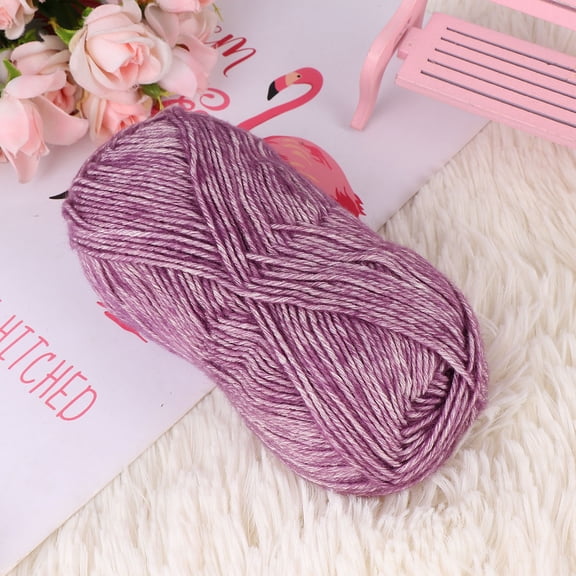 LABSERRON Purple Cotton Rope for Handmade Crafts Soft Durable DIY Thread for Macrame Projects