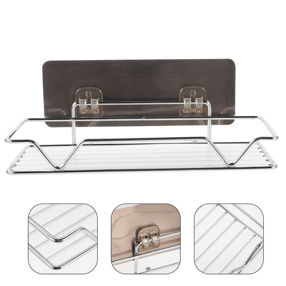 FRCOLOR  Counter Countertop Bathroom Shelf Wall-mounted Rack