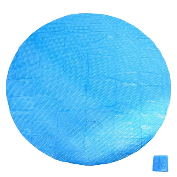 WASHWEPE Inflatable Round Pool Cover Sky-Blue 1Set Outdoor Swimming 117.9x117.9x0.12in