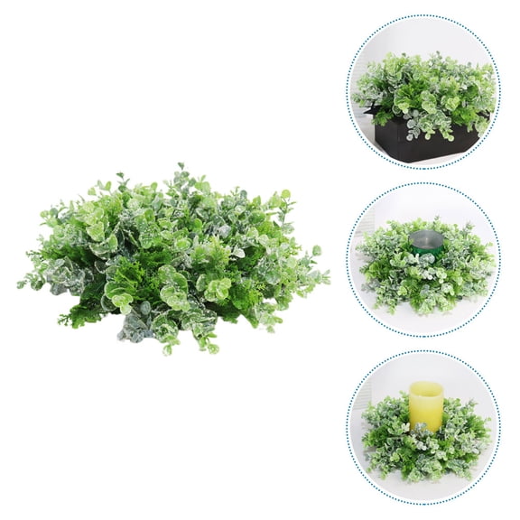 FRCOLOR Covering Decorations Eucalyptus Leaf Garland Baby 33.00X33.00X5.00CM Green