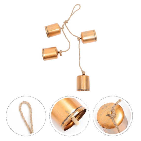 FRCOLOR Cow Bell Wind Chime Outside Metal Bell Chime Hanging Cow Bell Hanging Chime