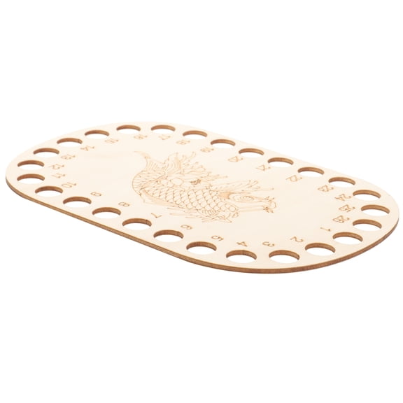 TAILTOSS Embroidery Threads Organiser Cross Stitch Thread Holder Wood 1Set for Sewing Projects