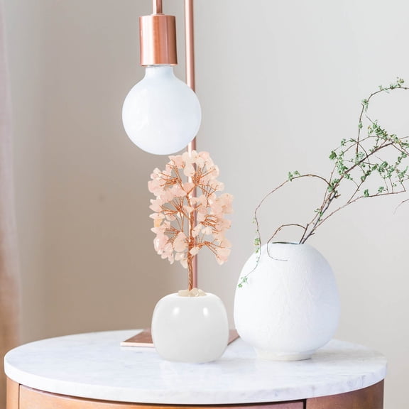 FRCOLOR Crystal Tree Feng Shui Room Decorations Crystals Chinese Money Tree Office Metal Household