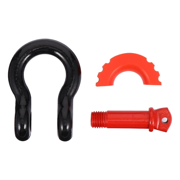 TAILTOSS Black Steel U-Shaped Tow Hook Set - Heavy Duty Recovery Tow Hook for Trucks and SUVs