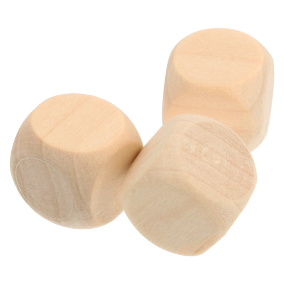 FRCOLOR Beige Synthetic Blank Dice for Playing and DIY Projects Smooth Surface for Easy Writing and Painting 500pcs