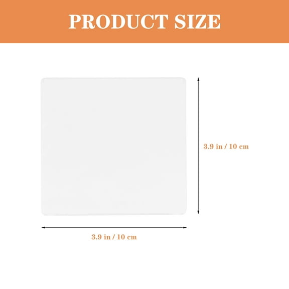 FRCOLOR DIY Clay Pressing Tools Acrylic Shaping Plate for Pottery Sculpture Use Transparent Lightweight 5pcs