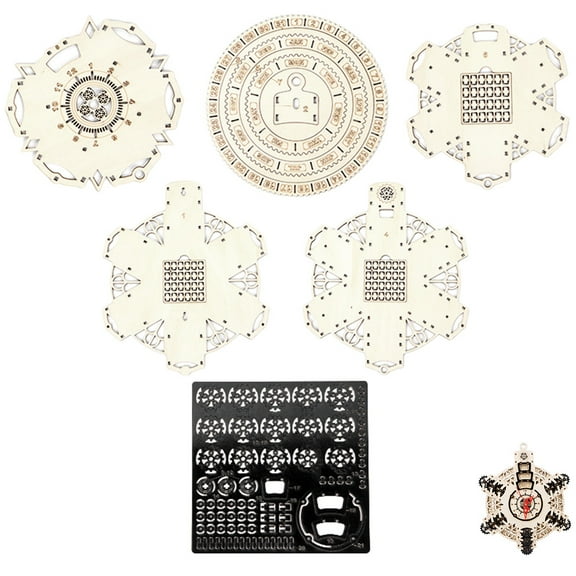 FRCOLOR  DIY Puzzle Clock Models Kids Ornament Calendar Wall Clocks for Home Decor Child