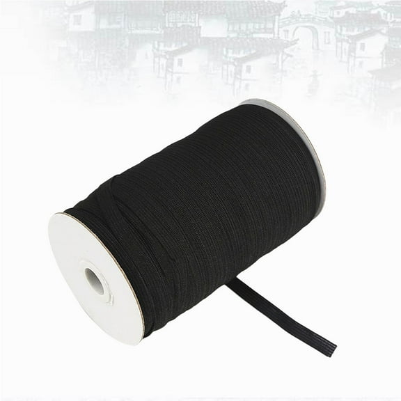FRCOLOR DIY Springy Stretch Knitting Sewing Elastic Spool Cord Elastic Bands (Black)
