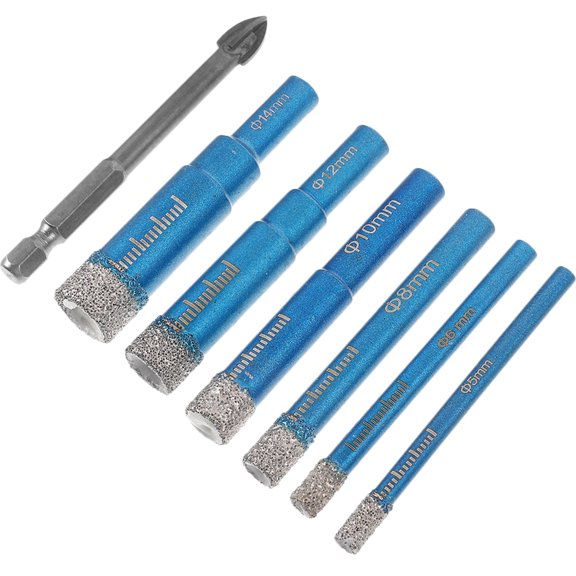 FRCOLOR Precision Tile Drilling Tool with Steel Construction for Repairing Various Materials Including Tiles and Glass