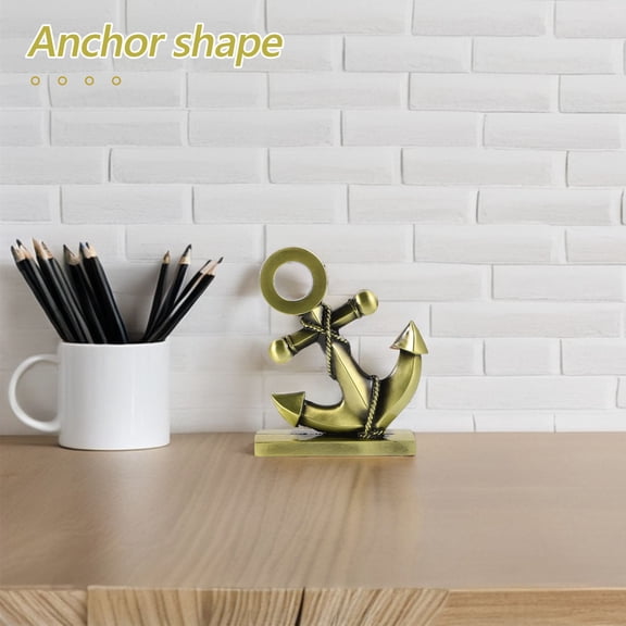 FRCOLOR Decorative Mediterranean Anchor Figurine Style Anchor Metal Anchor Decoration Retro Anchor Sculpture for Bar and Restaurant