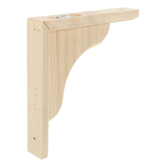 FRCOLOR Decorative Wooden Shelf Bracket Triangular Shelf Support Bracket Wall Shelf Wood Shelf Brackets Wood Corner Bracket Wooden Corner Bracket