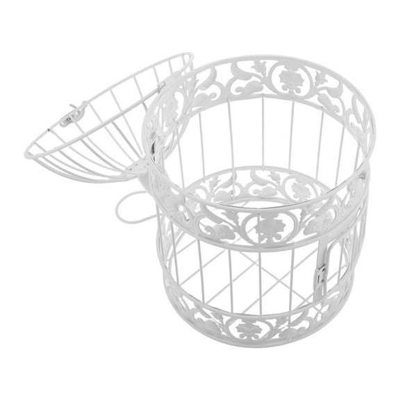 FRCOLOR Delicate Bird Cage Ornament Small Decorative Bird Cage European Iron Wedding Birdcage Decoration Hotel Birdcage Decor For Table