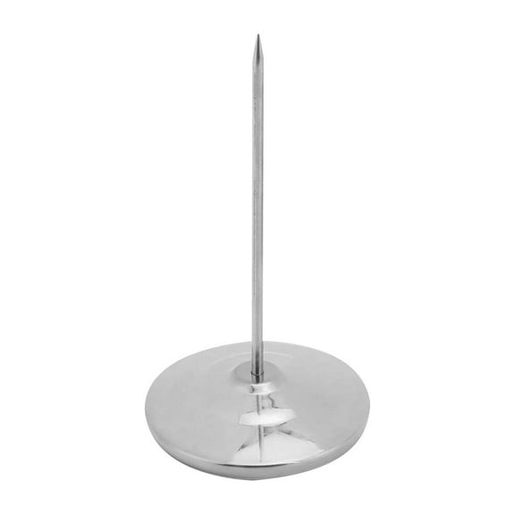 FRCOLOR Desk Straight Rod Paper Holder: Stainless steel Spike Receipts Check Bill Fork Paper Memo Holder for Hotel Office Restaurants,64.96"X0.08"X0.08"