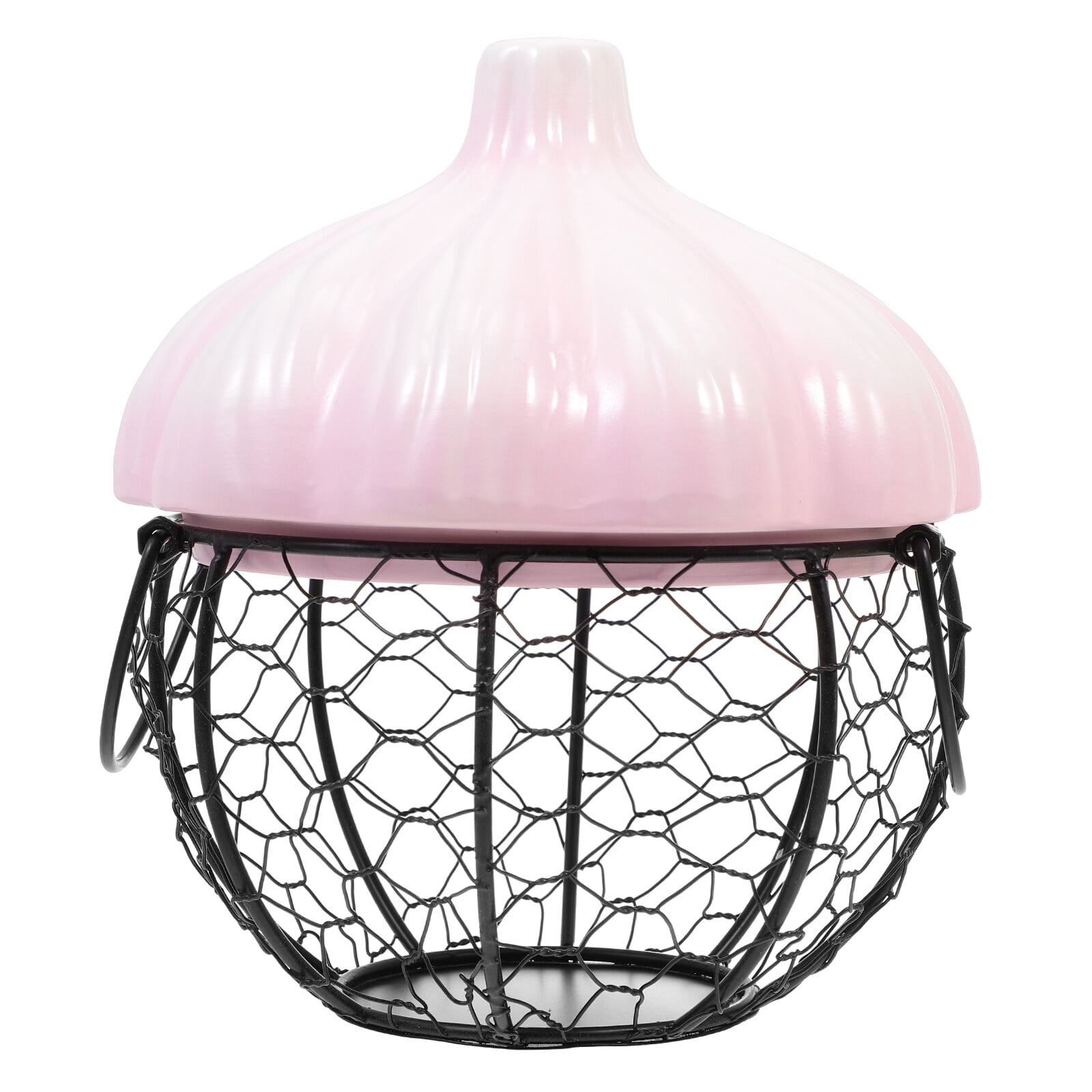 FRCOLOR Desktop Egg Basket Countertop Egg Basket Iron Storage Basket