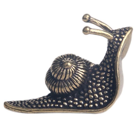 FRCOLOR  Desktop Ornament Tea Pet Tabletop Snail Statue Decor Vintage Home Office