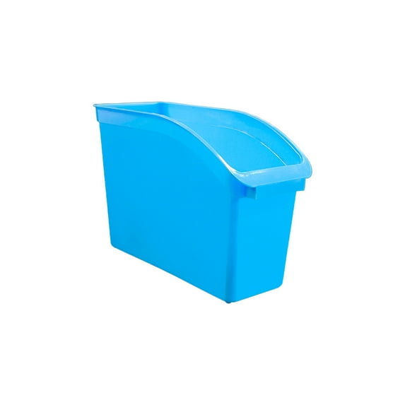 FRCOLOR Desktop Waste Basket Plastic Vertical File Folder Large Capacity Storage Organizer Bin for Notebooks Binders Envelopes Magazines