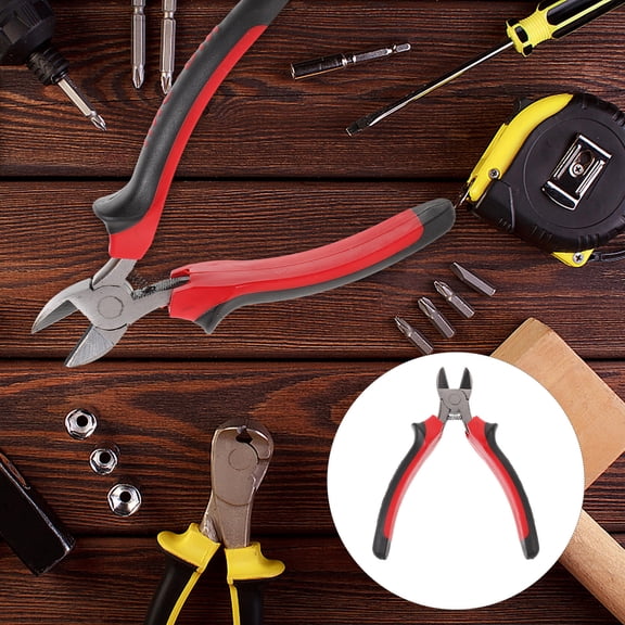 FRCOLOR  Diagonal Nose Pliers Cable Peeler Crimping Tool Electrical Terminals Angled