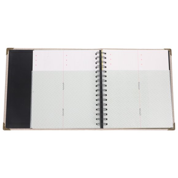 FRCOLOR Digital Card Ticket Album Loose-leaf Card Holder Travel 3X21.7X22.5CM Grey