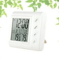 thumbnail image 1 of FRCOLOR Digital Hygrometer Thermometer Temperature Humidity Monitor High Precision Meter (White), 1 of 8
