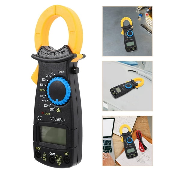 FRCOLOR Digital Multimeter with Clamp for Testing High Accuracy Portable ABS Material Assorted Color