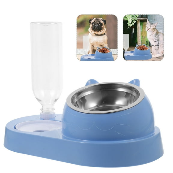 FRCOLOR Dispenser Pet Eating Utensils 32.00X24.00X18.50CM Sky-blue