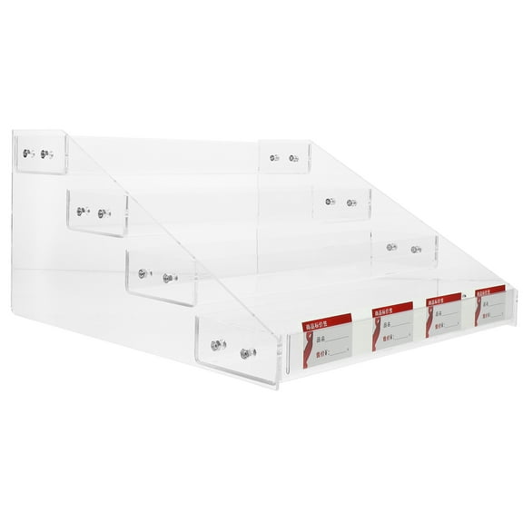 KAKOWELY Retailers Business Owners Display Stand Transparent Acrylic 1Pcs 12.6x12.2x6.3in