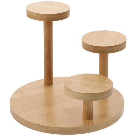 LABSERRON Back to School Dessert Stands Display Stand Khaki Synthetic Material 1Set