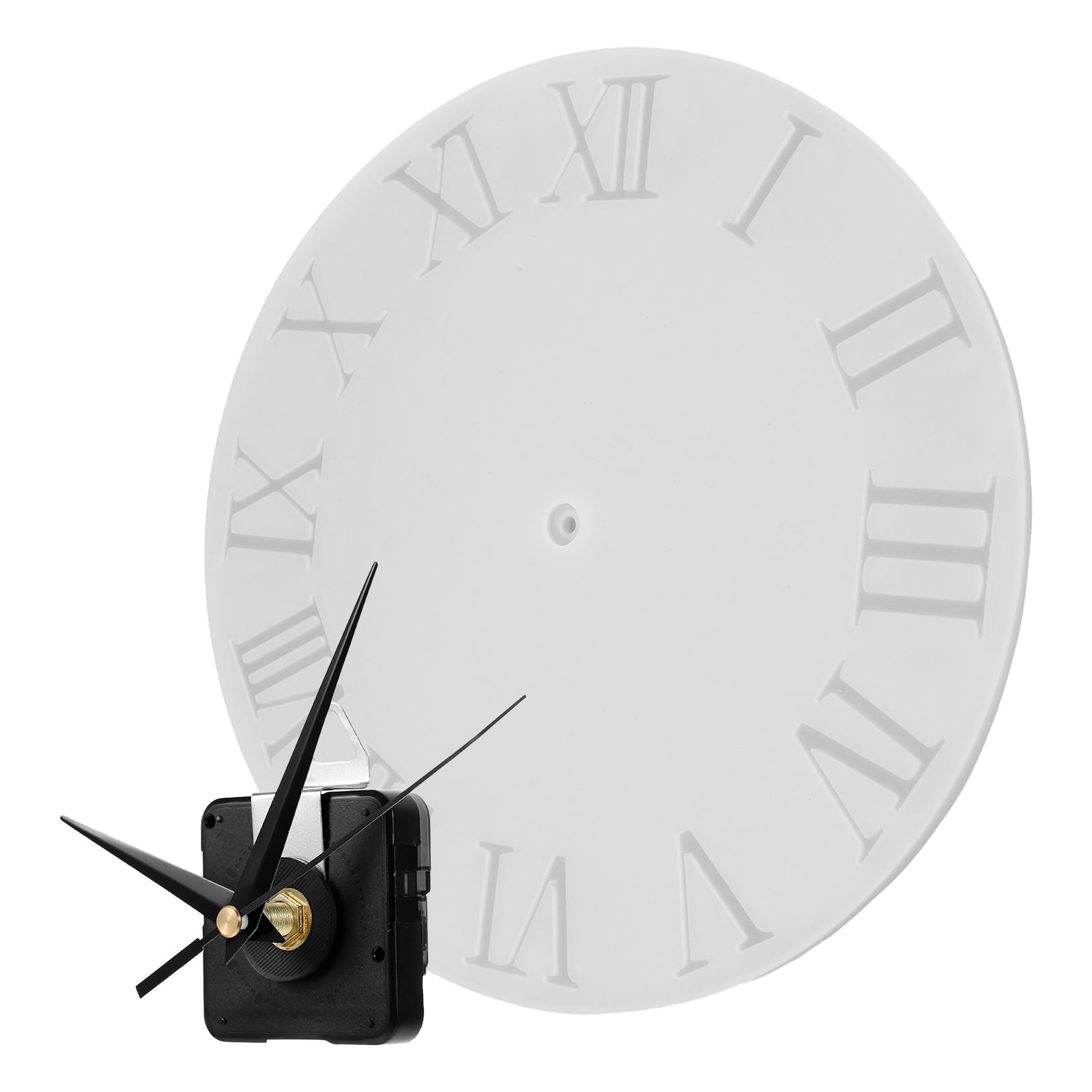 FRCOLOR Diy Roman Numerals Clock Silicone Mold Kit With Clock Mechanism ...