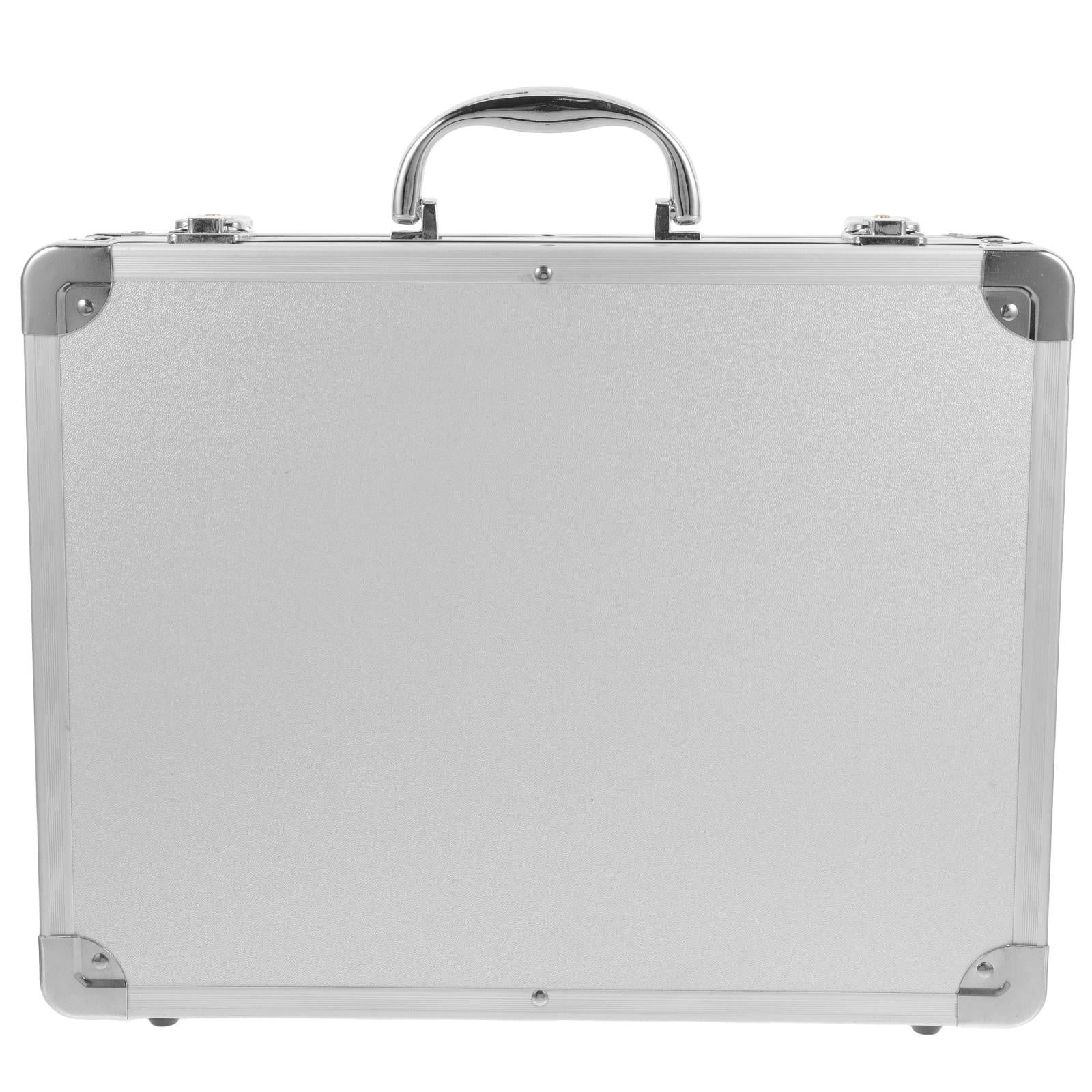 FRCOLOR Document Box Aluminum Alloy Case Brief Case Metal Briefcase Aluminum Alloy Briefcase Hard Briefcase Tool Case Metal Case Carrying Case