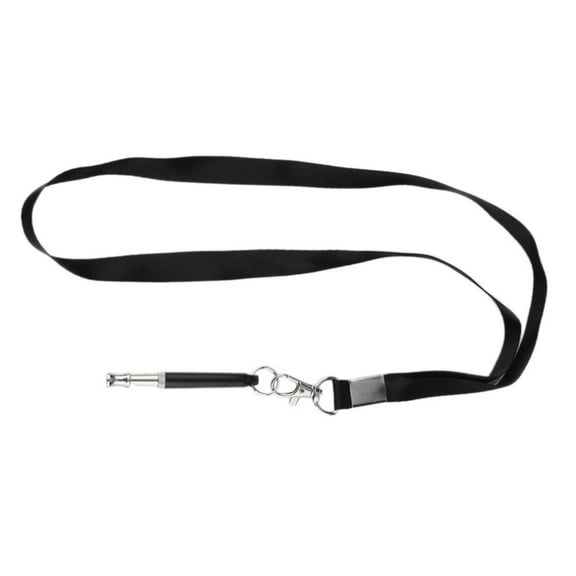 FRCOLOR Dog Whistle Dog Training Whistle with Lanyard Puppy Whistle (Black),14.17"X0.59"X0.39"
