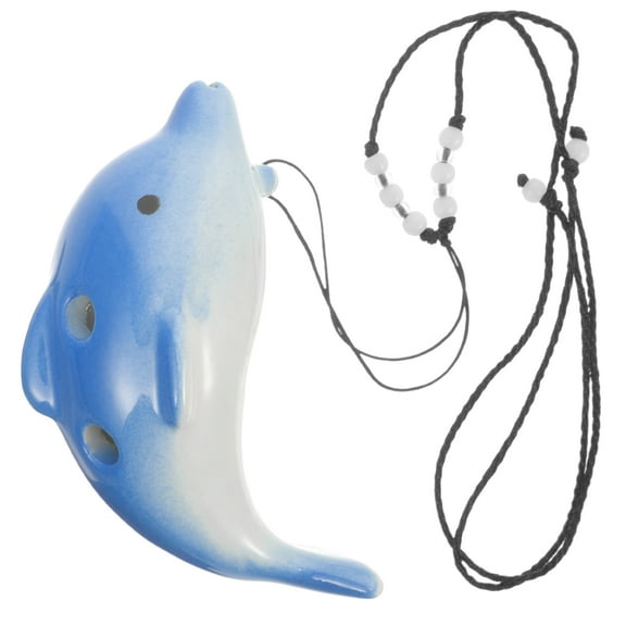 FRCOLOR Dolphin Ocarina Musical Instrument Ocarina Beginner Ocarina Cute Ocarina Ceramic Ocarina