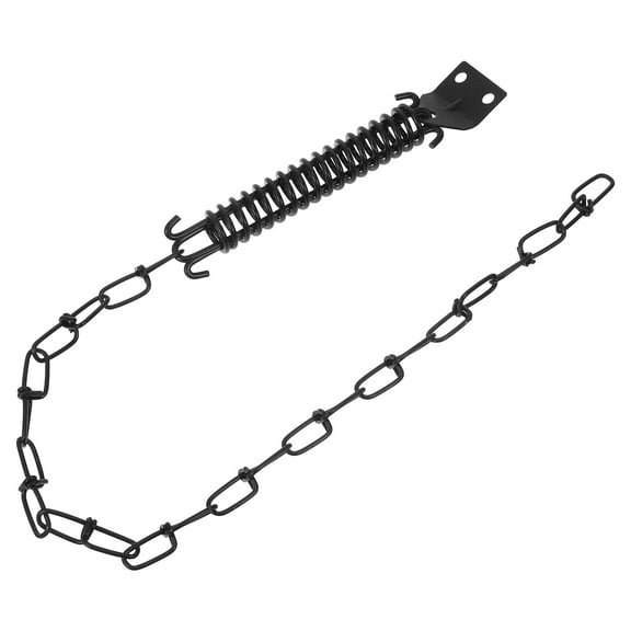 FRCOLOR  Door Springs to Close Chain for Knob inside Anti Travel Black