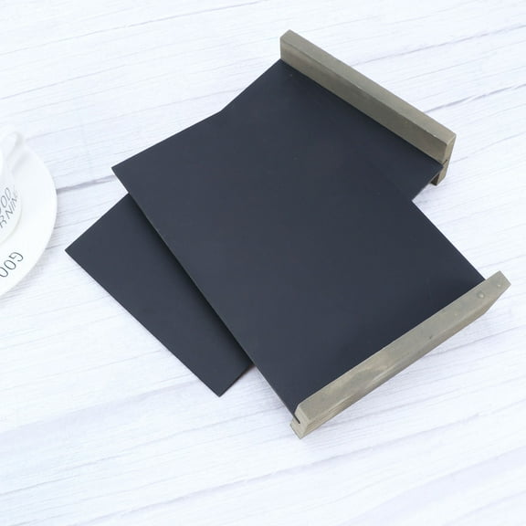 FRCOLOR Double Sided Portable Blackboard with Base for Writing Perfect for Messages and Signs 6 Pieces